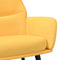 vidaXL Relaxstoel stof mosterdgeel