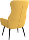 vidaXL Relaxstoel stof mosterdgeel