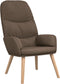 vidaXL Relaxstoel stof taupe