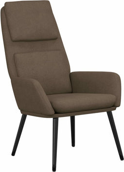 vidaXL Relaxstoel stof taupe