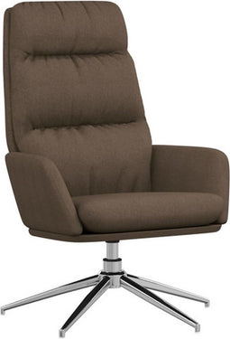 vidaXL Relaxstoel stof taupe