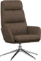 vidaXL Relaxstoel stof taupe