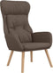 vidaXL Relaxstoel stof taupe