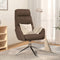 vidaXL Relaxstoel stof taupe