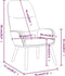 vidaXL Relaxstoel stof taupe