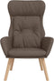 vidaXL Relaxstoel stof taupe