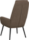 vidaXL Relaxstoel stof taupe