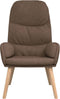 vidaXL Relaxstoel stof taupe
