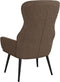 vidaXL Relaxstoel stof taupe