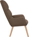 vidaXL Relaxstoel stof taupe