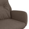 vidaXL Relaxstoel stof taupe