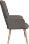 vidaXL Relaxstoel stof taupe