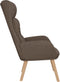 vidaXL Relaxstoel stof taupe