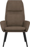 vidaXL Relaxstoel stof taupe
