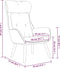 vidaXL Relaxstoel stof taupe