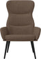 vidaXL Relaxstoel stof taupe