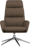 vidaXL Relaxstoel stof taupe