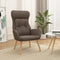 vidaXL Relaxstoel stof taupe