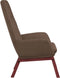 vidaXL Relaxstoel stof taupe