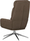 vidaXL Relaxstoel stof taupe