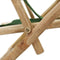 vidaXL - Relaxstoel - verstelbaar - bamboe - en - stof - groen