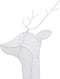 vidaXL - Rendierfamilie - Kerstmis - koudwit - 270x7x90 - cm - mesh - wit