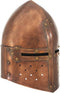 vidaXL Ridderhelm middeleeuws replica LARP staal koperkleurig
