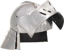 vidaXL Ridderhelm middeleeuws replica LARP staal zilverkleurig