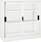 vidaXL - Roldeurkast - 90x40x90 - cm - staal - wit