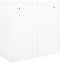 vidaXL - Roldeurkast - 90x40x90 - cm - staal - wit