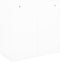 vidaXL - Roldeurkast - 90x40x90 - cm - staal - wit