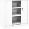 vidaXL - Roldeurkast - 90x40x90 - cm - staal - wit