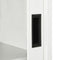 vidaXL - Roldeurkast - 90x40x90 - cm - staal - wit