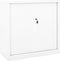 vidaXL - Roldeurkast - 90x40x90 - cm - staal - wit