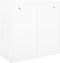 vidaXL - Roldeurkast - 90x40x90 - cm - staal - wit