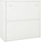 vidaXL - Roldeurkast - 90x40x90 - cm - staal - wit