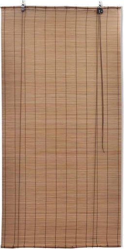 vidaXL - Rolgordijn - 100x160 - cm - bamboe - bruin