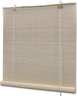vidaXL - Rolgordijn - 120x220 - cm - bamboe - natuurlijk
