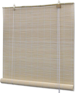 vidaXL - Rolgordijn - 150x160 - cm - bamboe - naturel