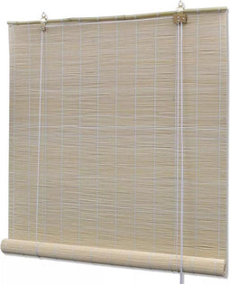 vidaXL - Rolgordijn - 150x220 - cm - bamboe - natuurlijk