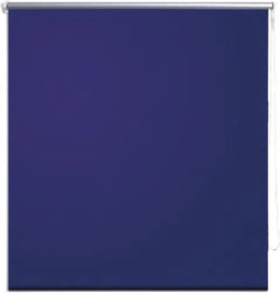 vidaXL - Rolgordijn - verduisterend - 40 - x - 100 - cm - marine - / - blauw