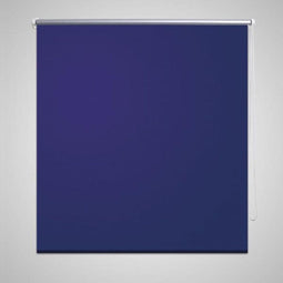 vidaXL - Rolgordijn - verduisterend - 80 - x - 175 - cm - marineblauw