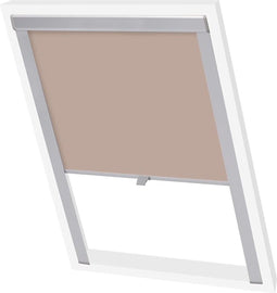 vidaXL - Rolgordijn - verduisterend - beige - C04