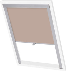 vidaXL - Rolgordijn - verduisterend - beige - S06/606