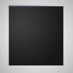 vidaXL - Rolgordijn - verduisterend - blackout - 100 - x - 230 - cm - zwart