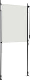 vidaXL - Rolgordijn - voor - buiten - 100x270 - cm - crème