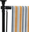 vidaXL - Rolgordijn - voor - buiten - 100x270 - cm - stof - en - staal - geel - en - wit