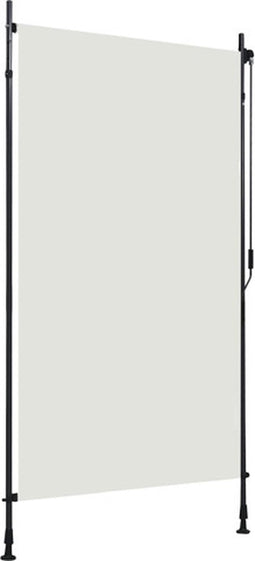 vidaXL - Rolgordijn - voor - buiten - 120x270 - cm - crème