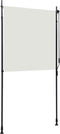 vidaXL - Rolgordijn - voor - buiten - 120x270 - cm - crème
