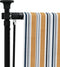 vidaXL - Rolgordijn - voor - buiten - 120x270 - cm - stof - en - staal - geel - en - wit